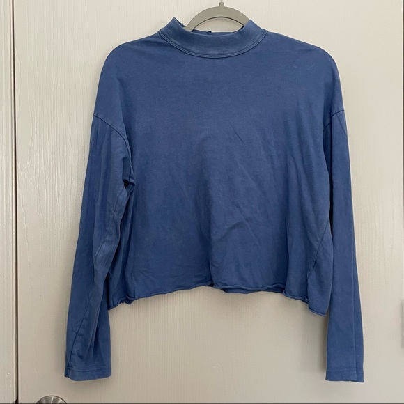 aerie Tops - Aerie Cropped Turtleneck Shirt